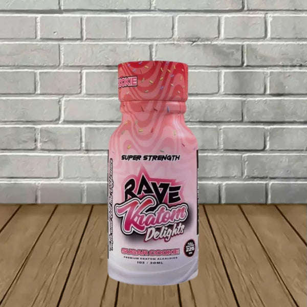 Rave Kratom Delights Super Strength Extract Shots 225mg