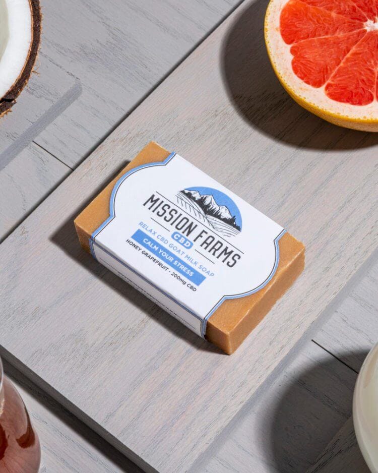 Mission Farms Relax CBD Goat Milk Soap