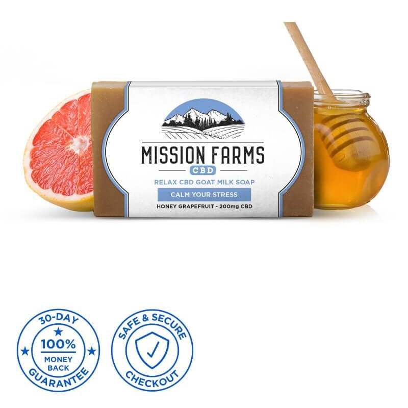 Mission Farms Relax CBD Goat Milk Soap