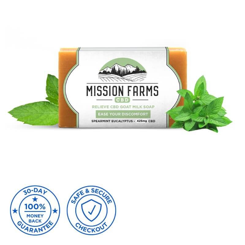 Mission Farms Relieve CBD Goat Milk Soap