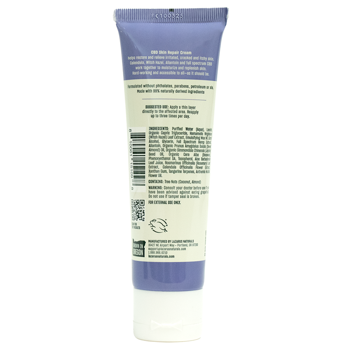 Lazarus Naturals CBD SKIN REPAIR CREAM, REPAIR