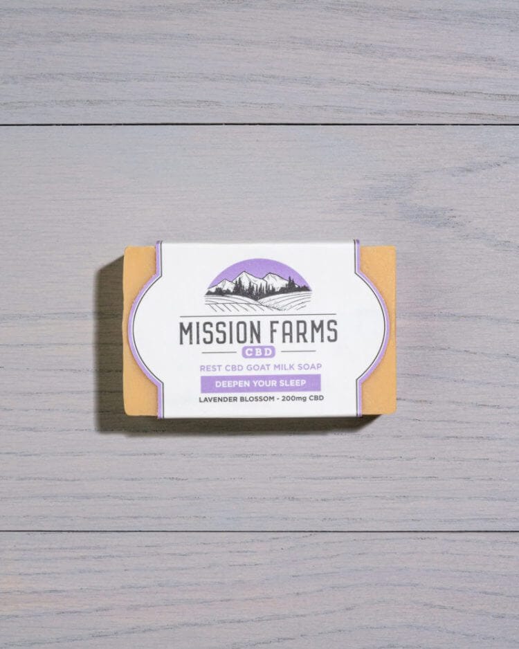 Mission Farms Rest CBD Goat Milk Soap