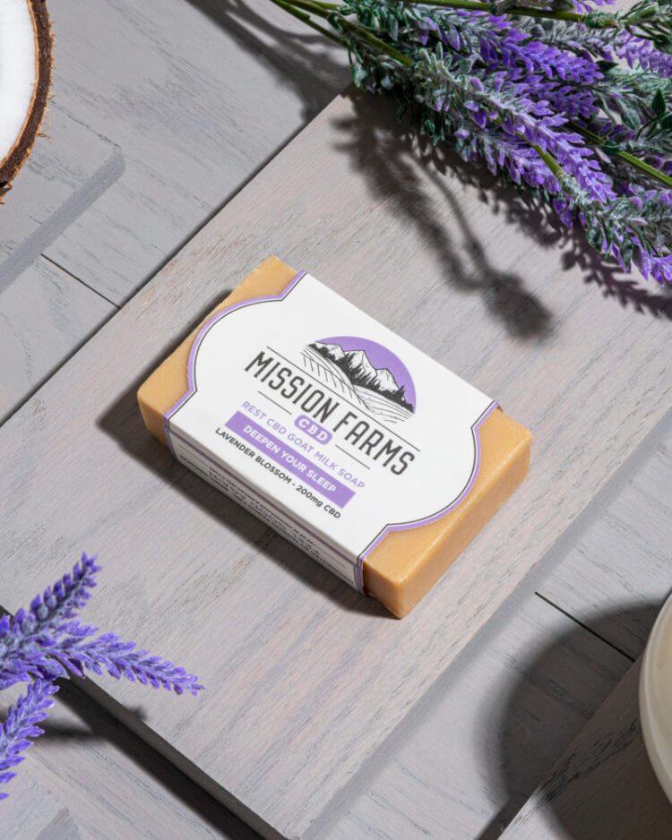 Mission Farms Rest CBD Goat Milk Soap