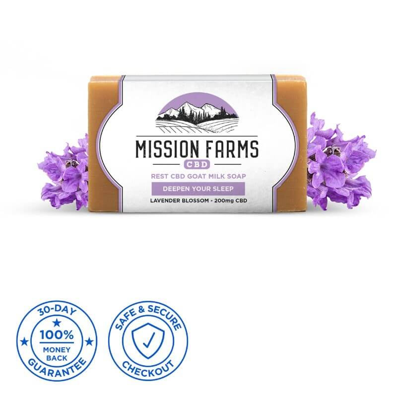 Mission Farms Rest CBD Goat Milk Soap