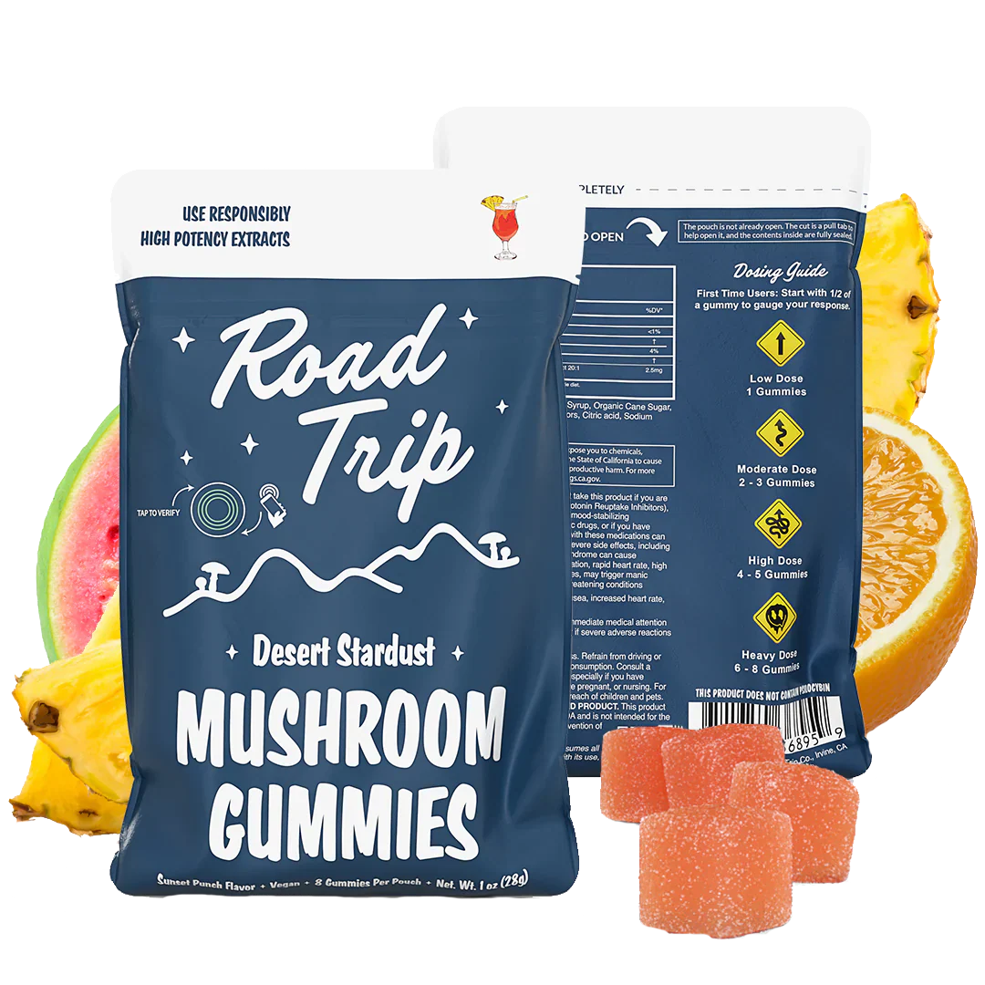 Road Trip Desert Stardust Mushroom Gummies – Sunset Punch