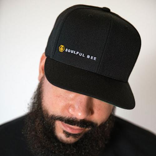 Black Snapback with Soulful Bee Logo Best Price