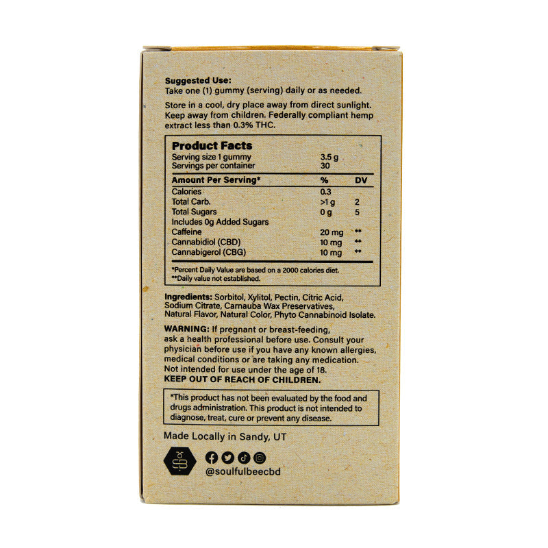 Soulful Bee Daytime Gummies - Clarity & Focus Best Price
