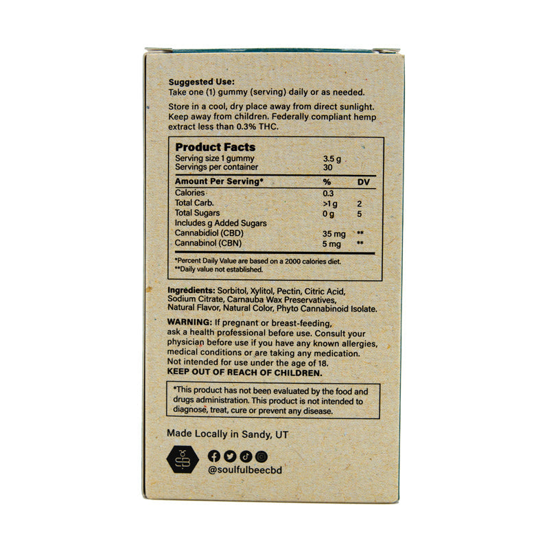 Soulful Bee Nighttime Gummies - Relax & Sleep Best Price