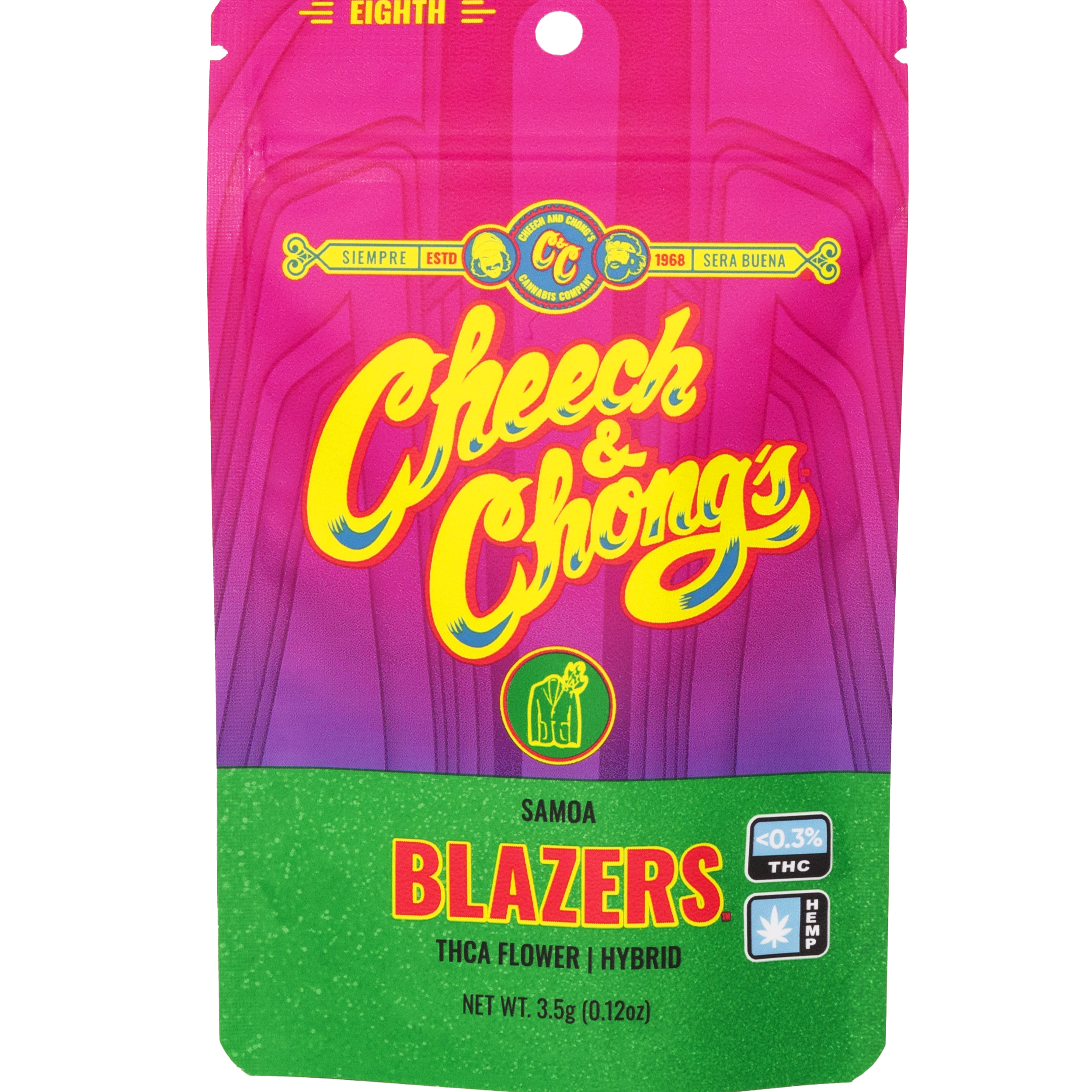 Cheech and Chongs Blazers – Samoa – THCa Eighth — Direct From Cheech & Chong