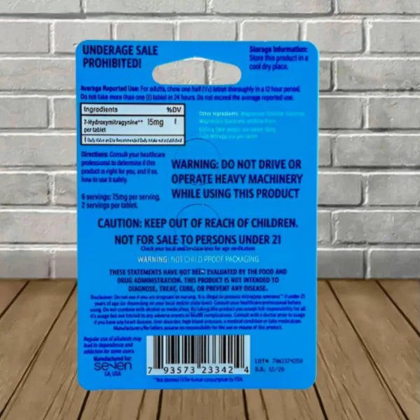 Se7en 7-OH Kratom Extract Tablets 3ct Best Price