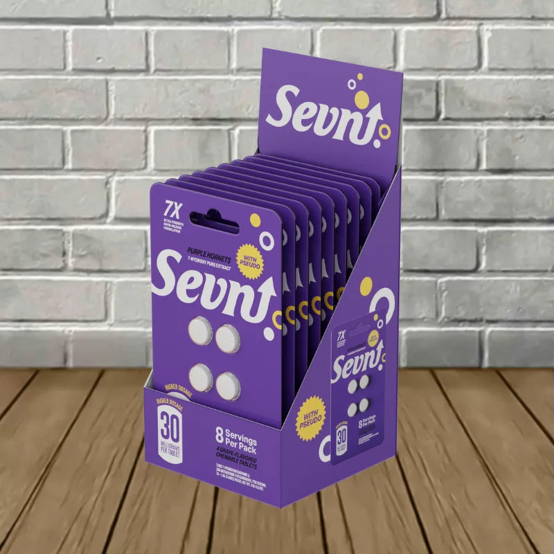 Sevn 7-Hydroxy + Pseudo 4ct Tablets Bulk Case Deal