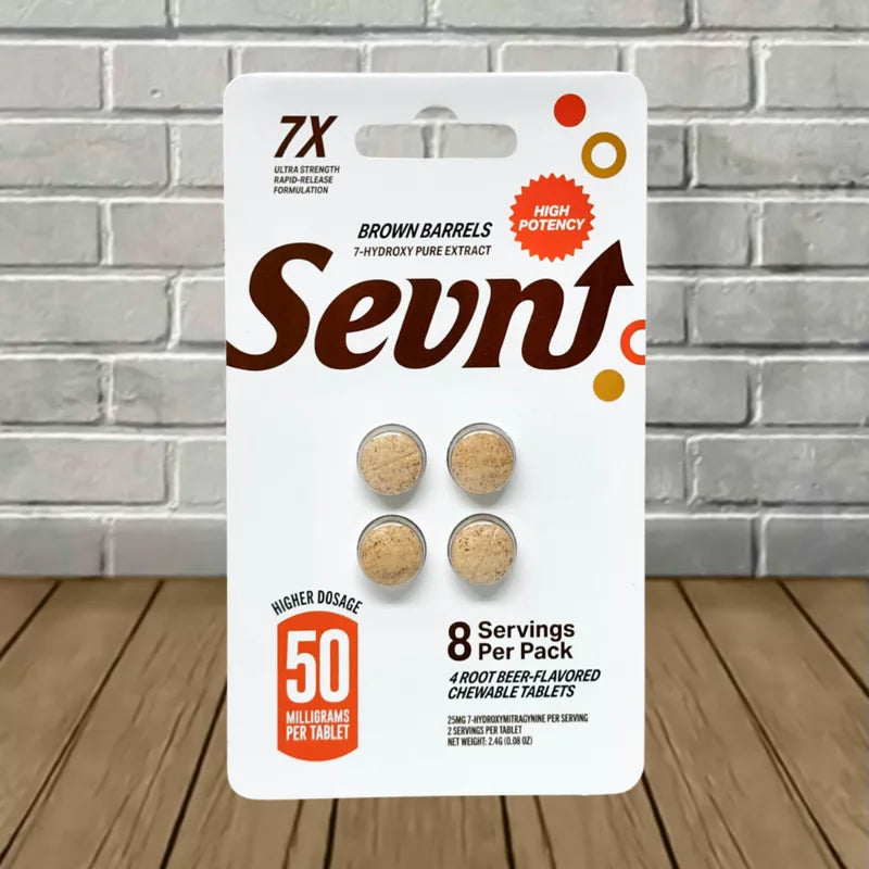 Sevn Ultra Strength 7-Hydroxy Chewable Extract Tablets 4ct