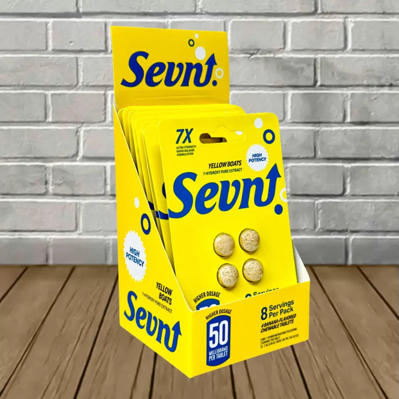Sevn Ultra Strength 7-Hydroxy Chewable Extract Tablets Full Case 10ct
