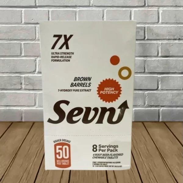Sevn Ultra Strength 7-Hydroxy Chewable Extract Tablets Full Case 10ct