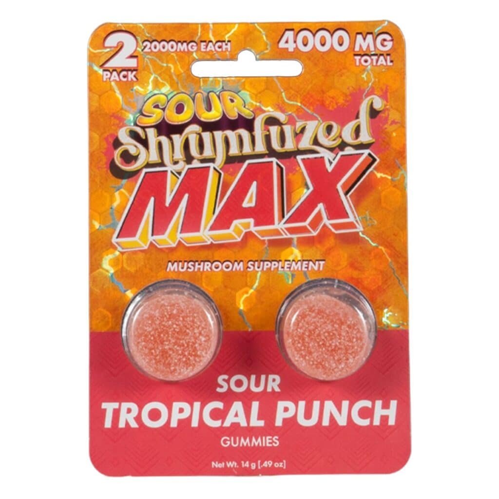 Shrumfuzed MAX Sour Nootropic Mushroom Gummies 2ct