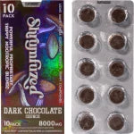 Shrumfuzed Nootropic Trippy Psychedelic Mushroom Chocolate 10pc – (Dark Chocolate Crunch) Best Price