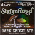 Shrumfuzed Nootropic Trippy Psychedelic Mushroom Chocolate 4pc (Dark Chocolate) Best Price