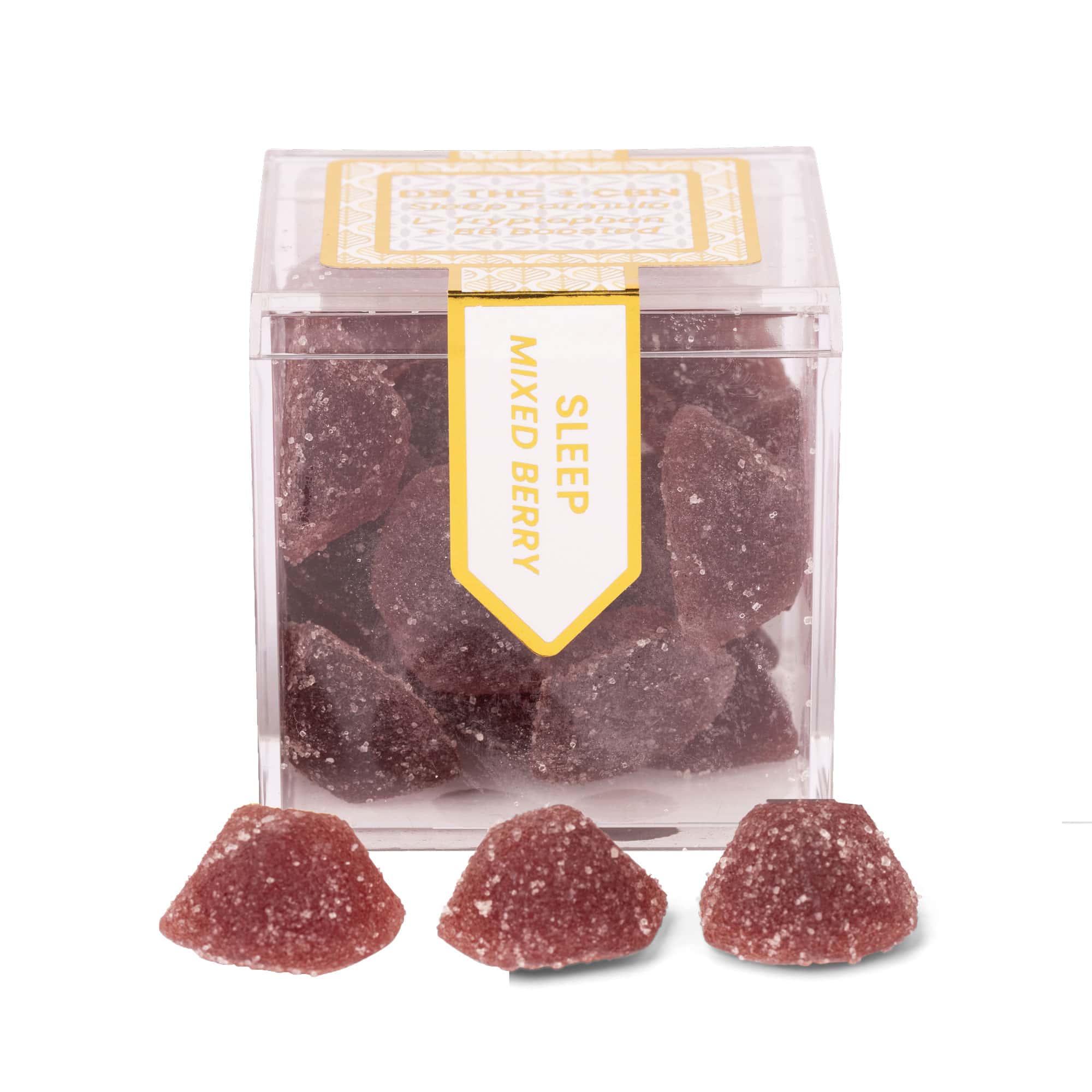 TribeTokes THC + CBN Sleep Gummies | With B6 and L-Tryptophan | Mixed Berry