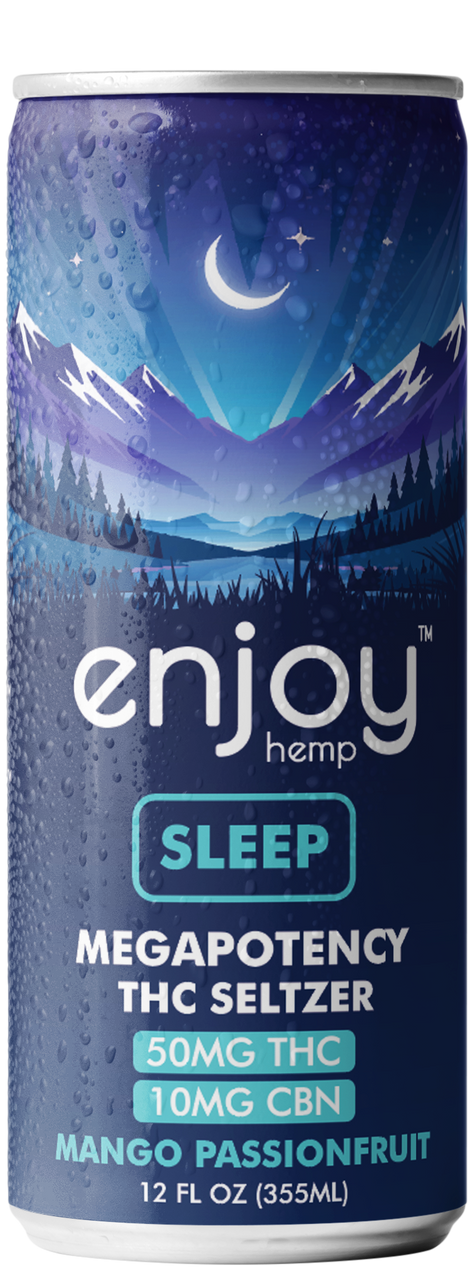 Enjoy Hemp 50mg THC Seltzer Functional Variety Pack | Mega Potency (Energy, Social, Sleep)  )