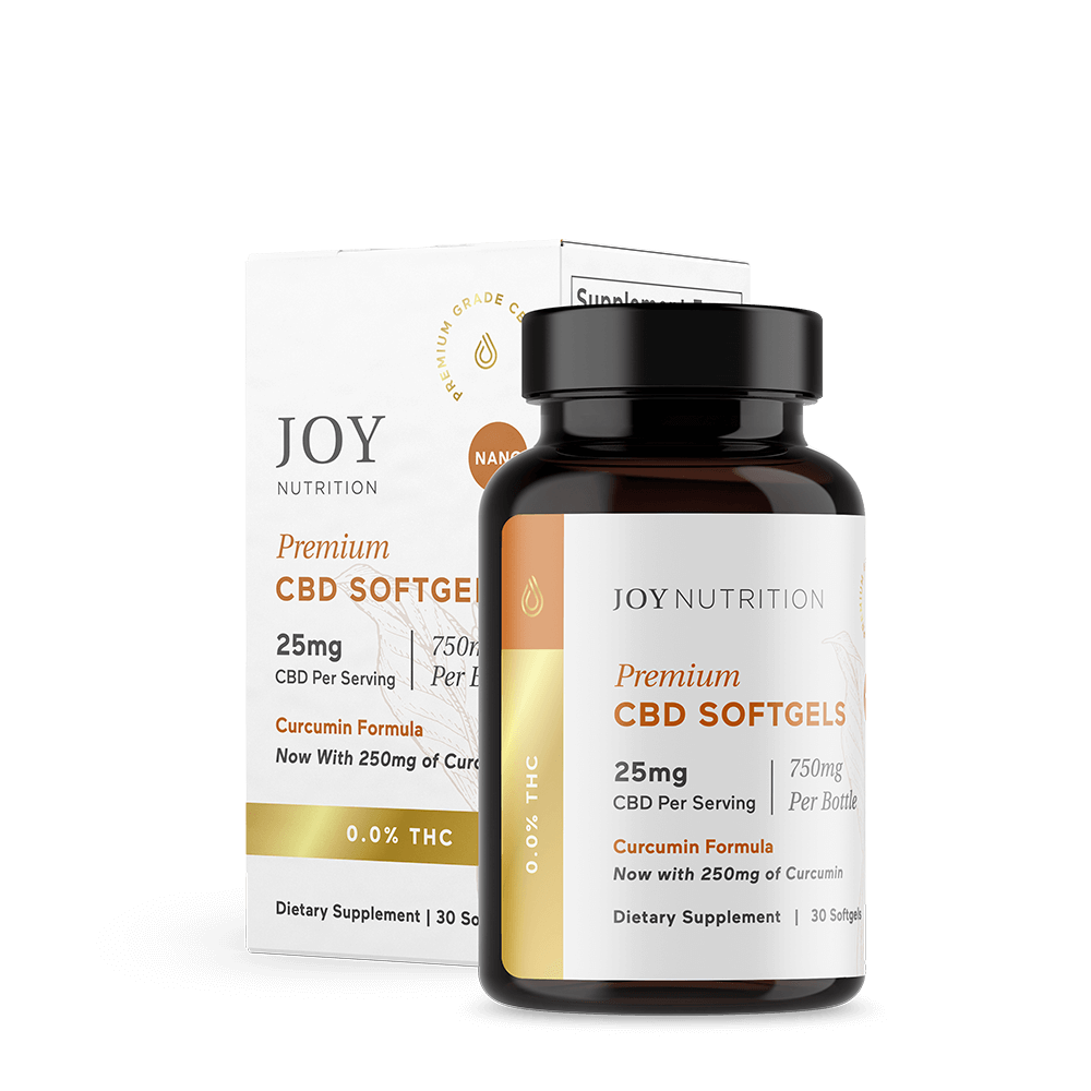 Joy Organics 25mg CBD Softgels with Curcumin Best Price