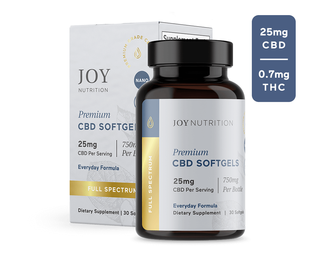Joy Organics 25mg Full Spectrum CBD Softgels Best Price