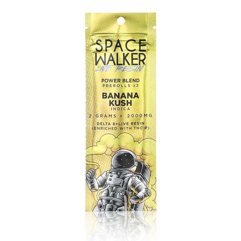 Live Resin Delta 8 THC Prerolls with THC-P – Banana Kush – 2g – Space Walker