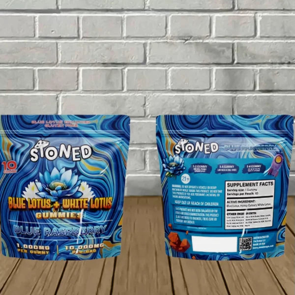 Stoned Blue Lotus + White Lotus Gummies 10000mg Best Price