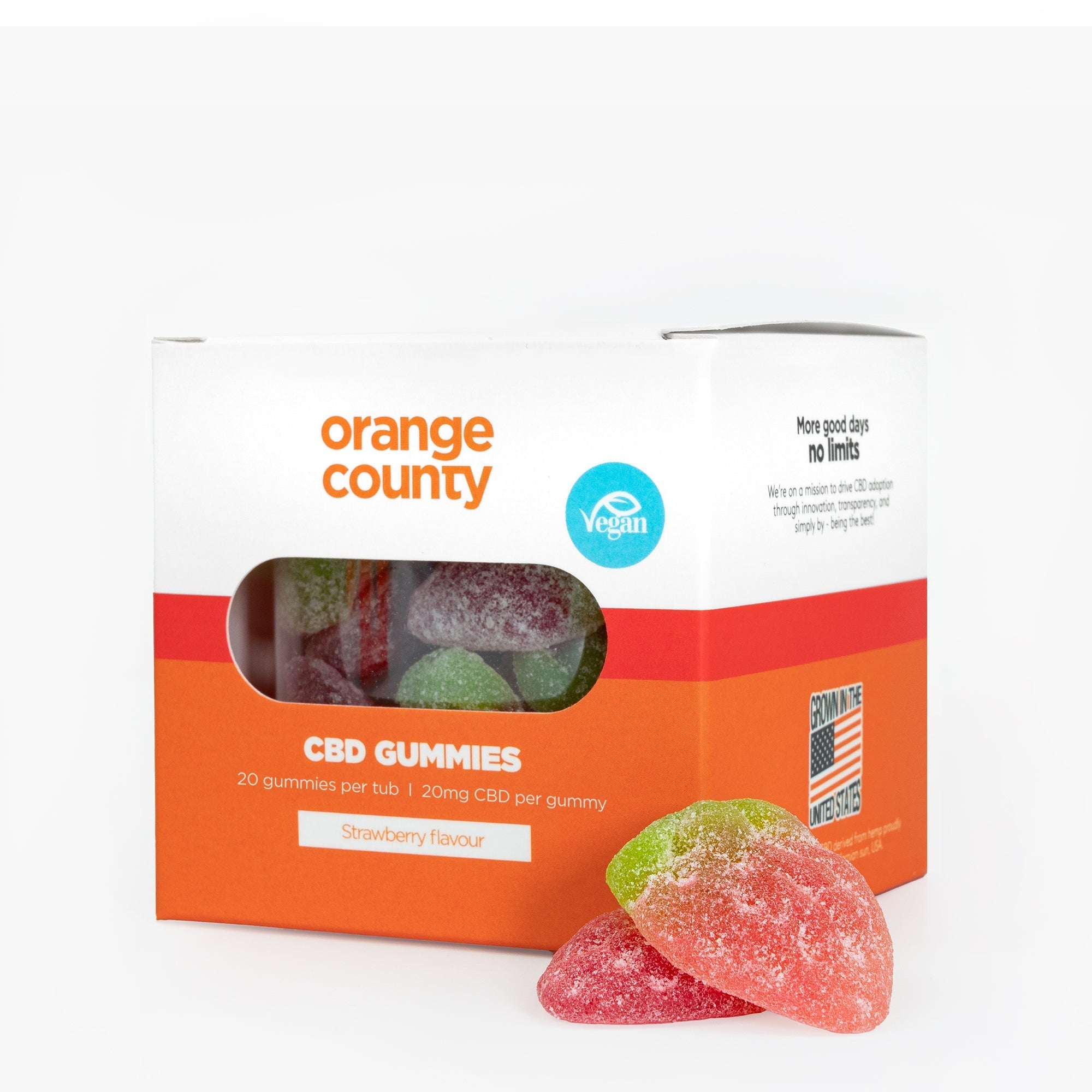 CBD Gummy Strawberries (Small Tub)
