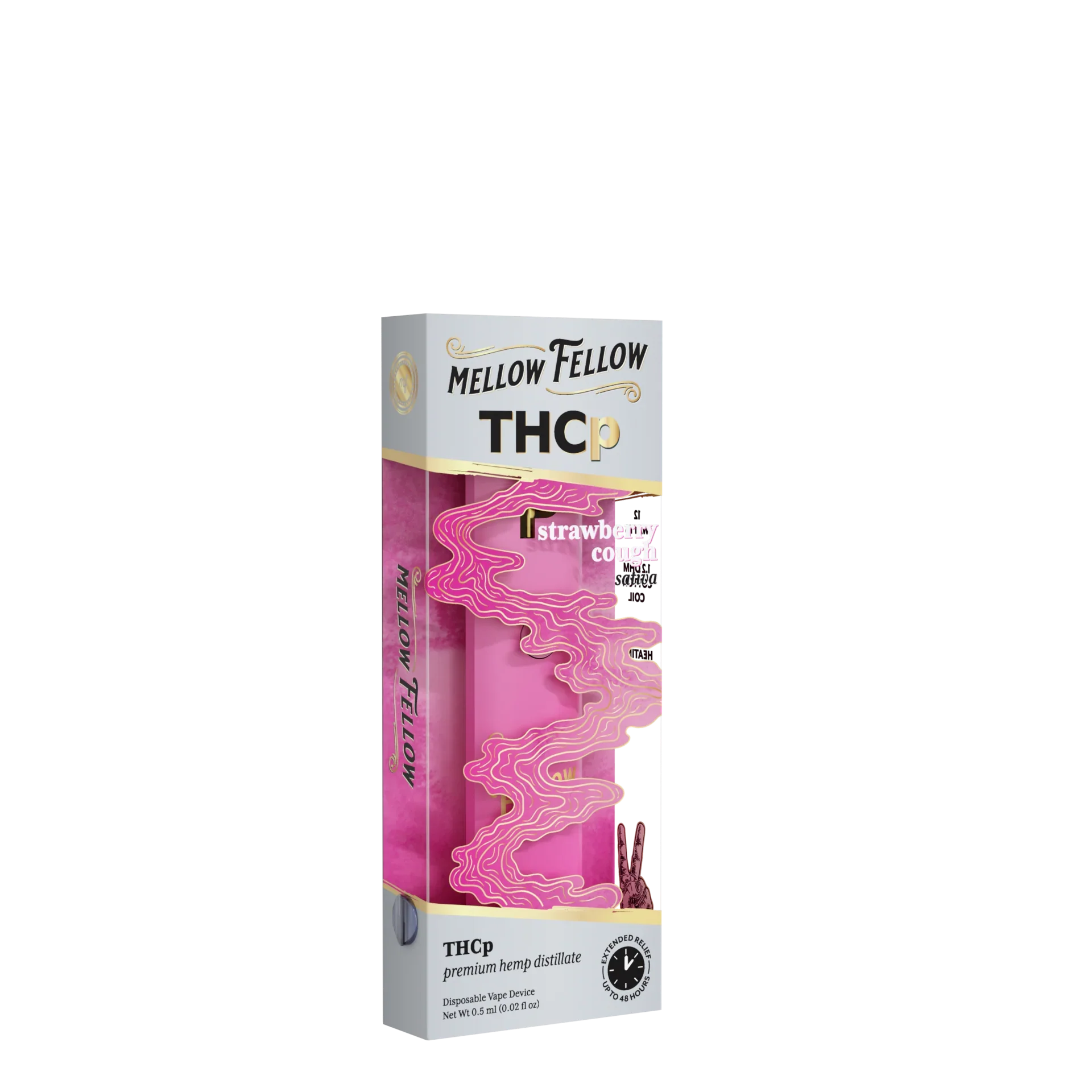 Mellow Fellow THCp 0.5g Disposable Vape - Strawberry Cough (Sativa) Best Price