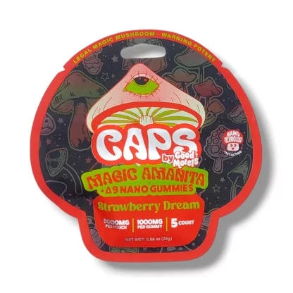 Strawberry Dream CAPS by Good Morels Magic Amanita+D9 Nano Gummies 5000mg Best Price