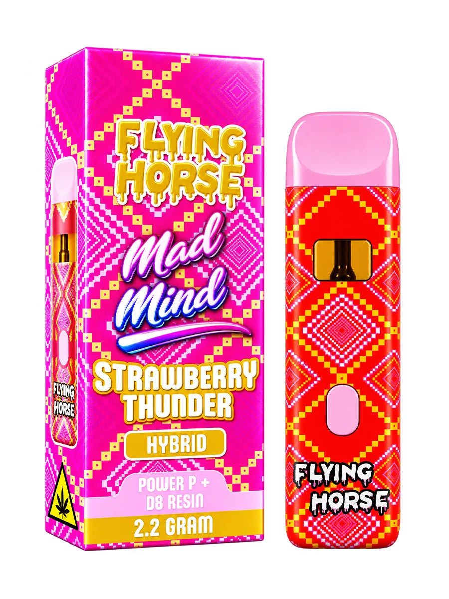Strawberry Thunder Flying Horse Mad Mind Power P+D8 Resin Disposable 2.2G