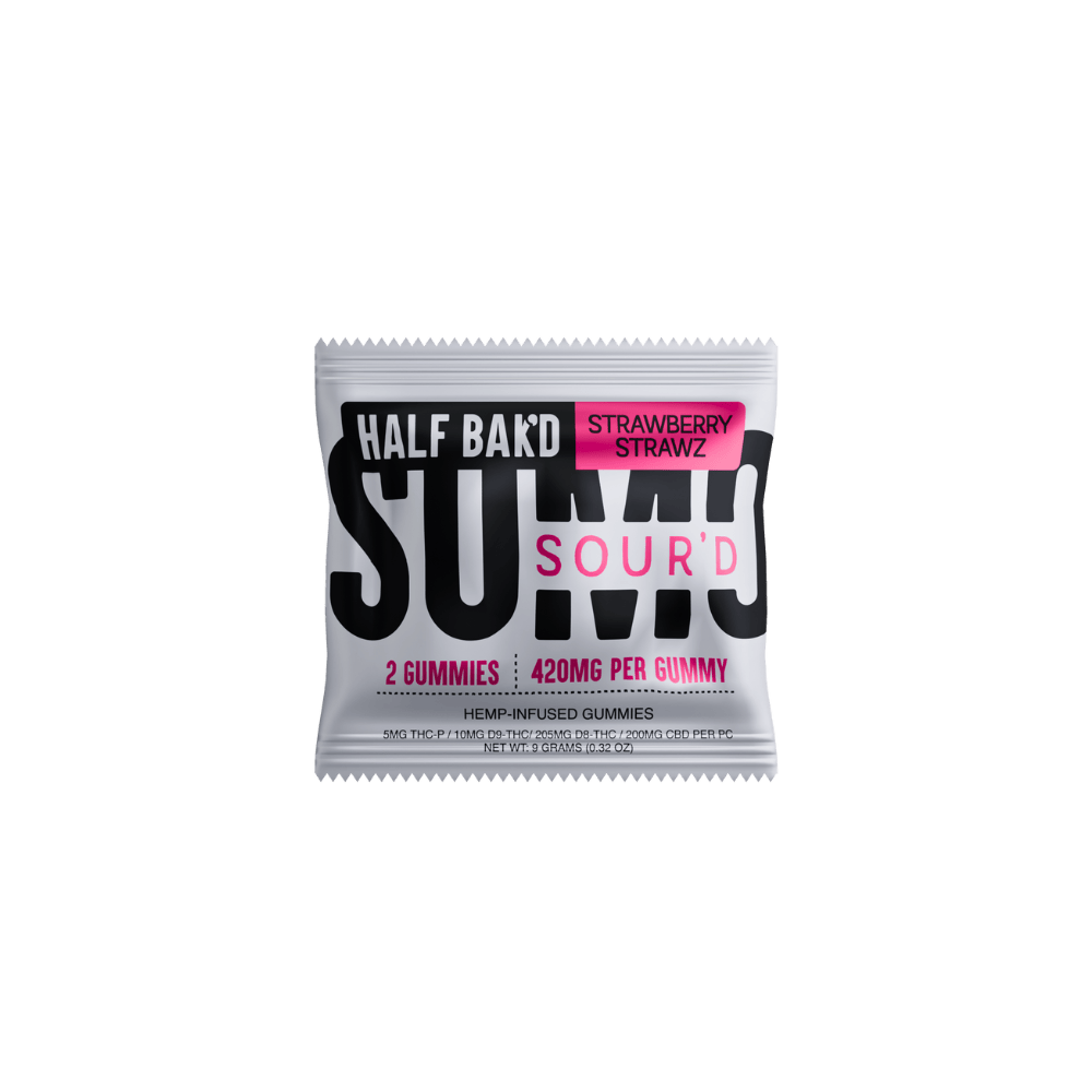 Half Bak’d Strawberry Strawz | SOUR'D SUMO Gummies