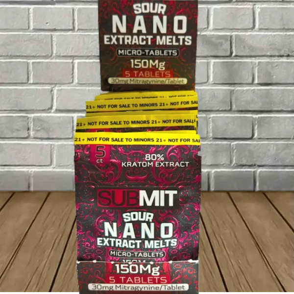 Submit Sour Red Nano Kratom Extract Melts 150mg Best Price