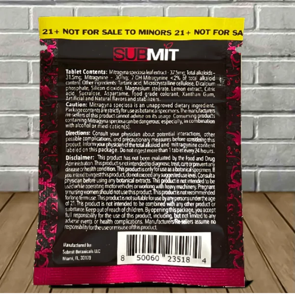 Submit Sour Red Nano Kratom Extract Melts 150mg Best Price