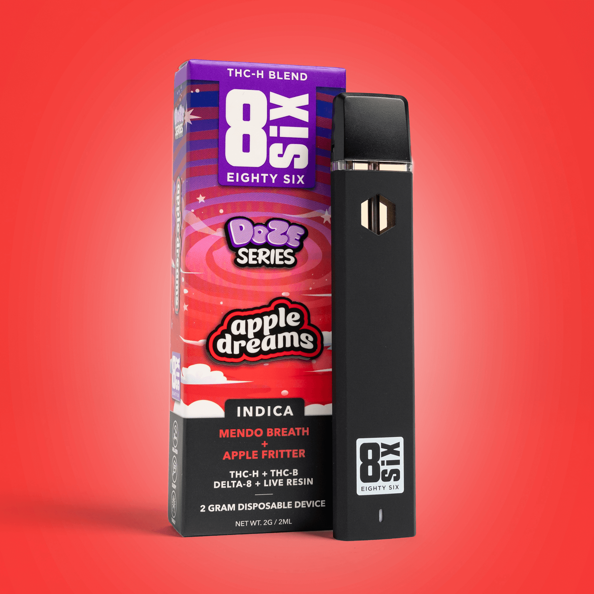 Eighty Six Apple Dreams THCh 2G Disposable Vape (Mendo Breath) Best Price
