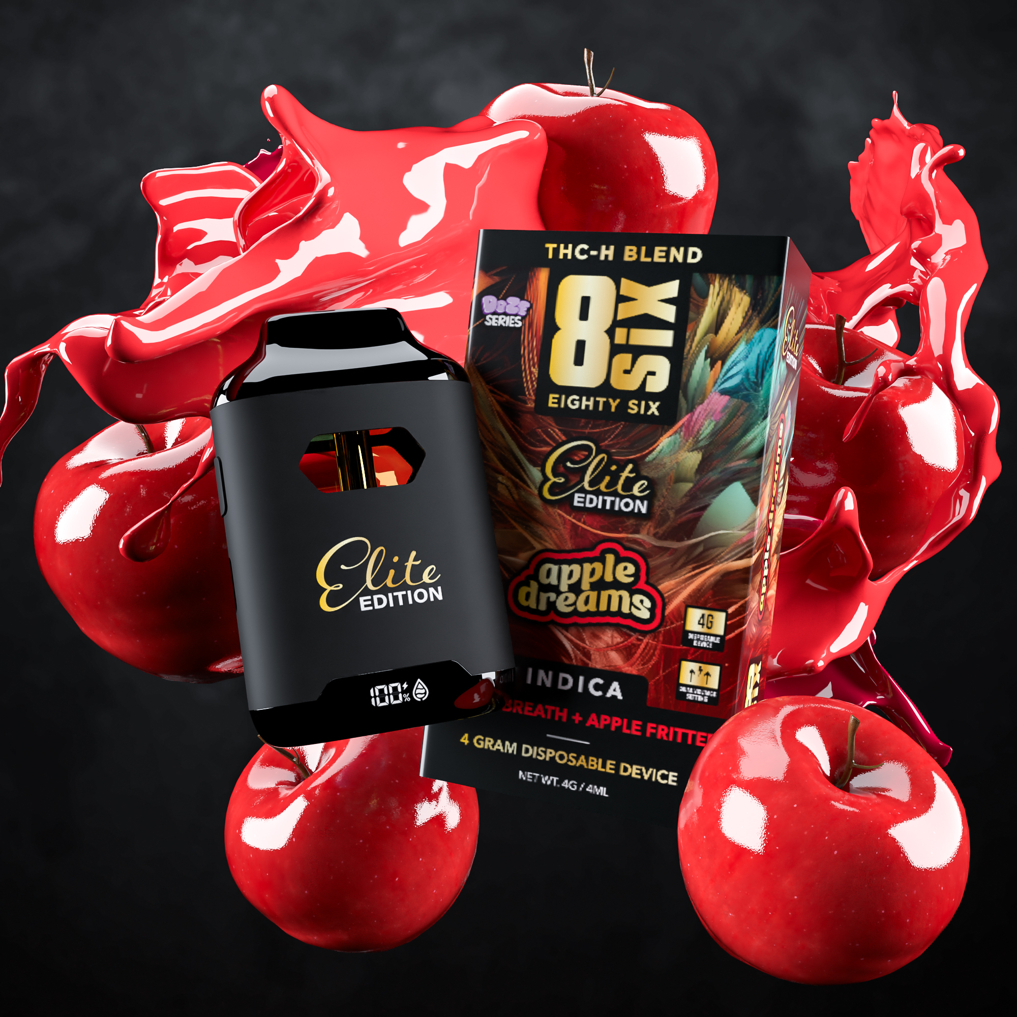 Eighty Six Apple Dreams Elite Edition THCh 4G Disposable Vape (Mendo Breath) Best Price