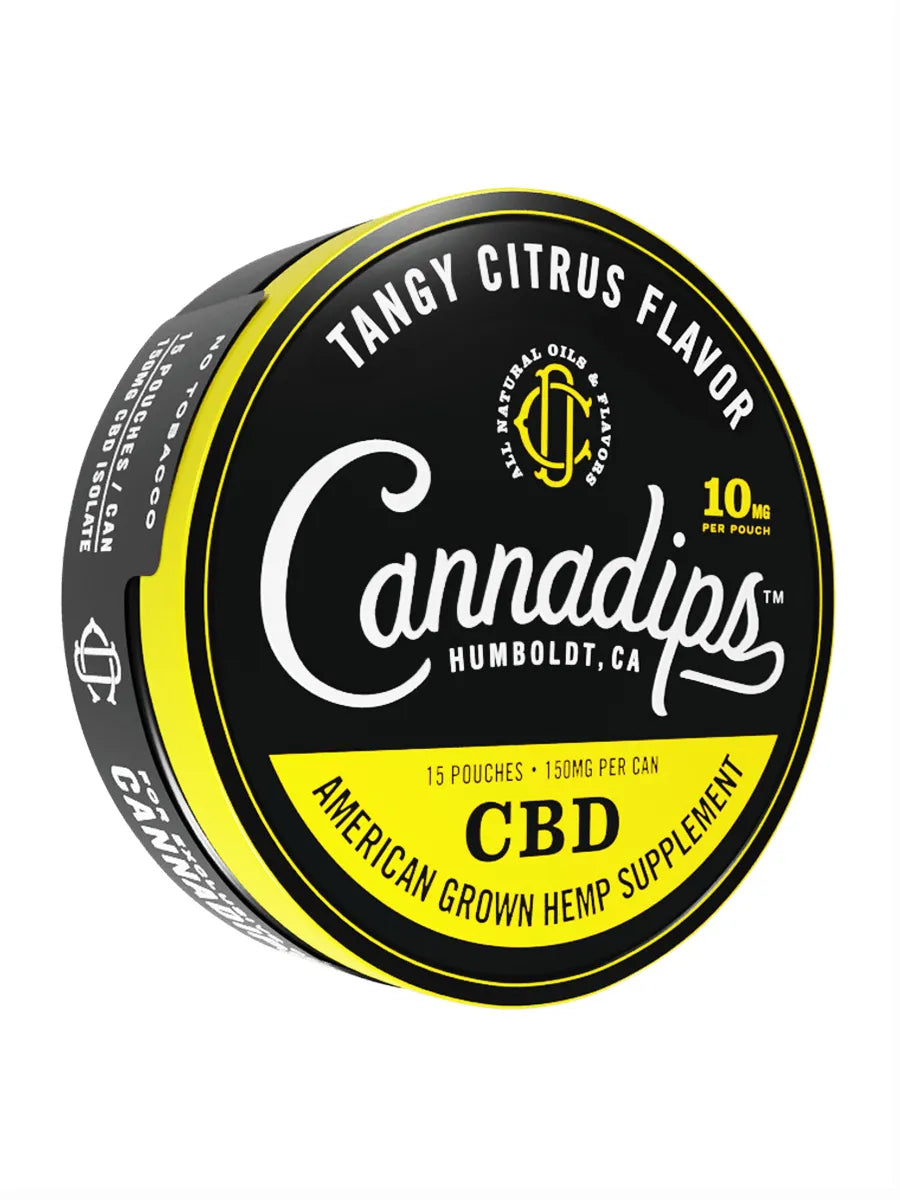 Tangy Citrus Cannadips CBD Pouches 15ct 150MG