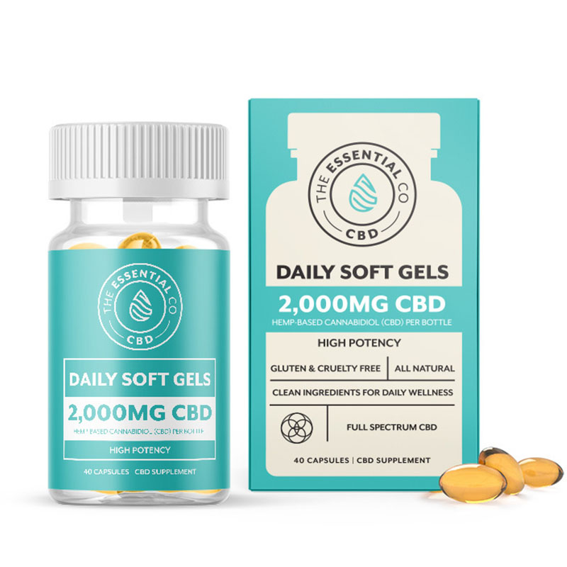 Ultra Full Spectrum CBD Gel Capsules – The Essential Co.