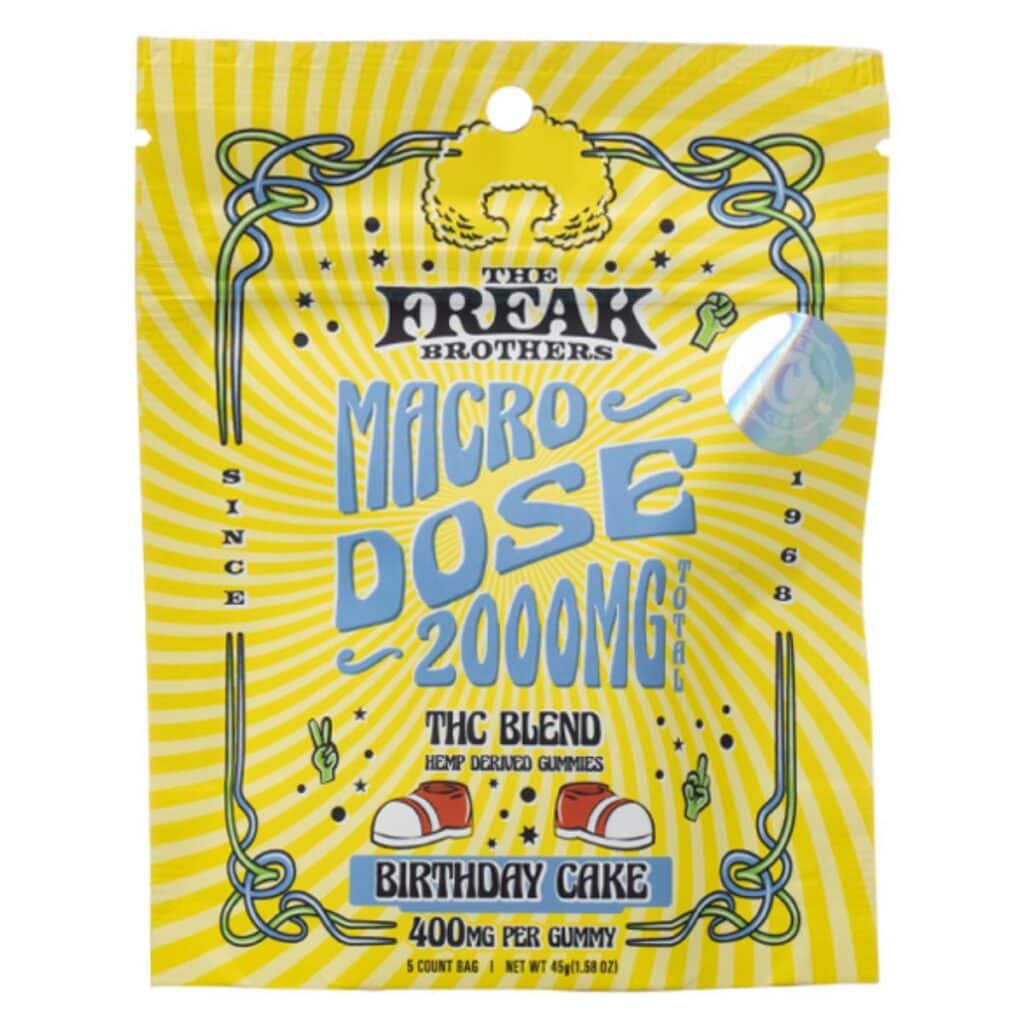 The Freak Brothers Macro Dose Gummies 400mg 5pc