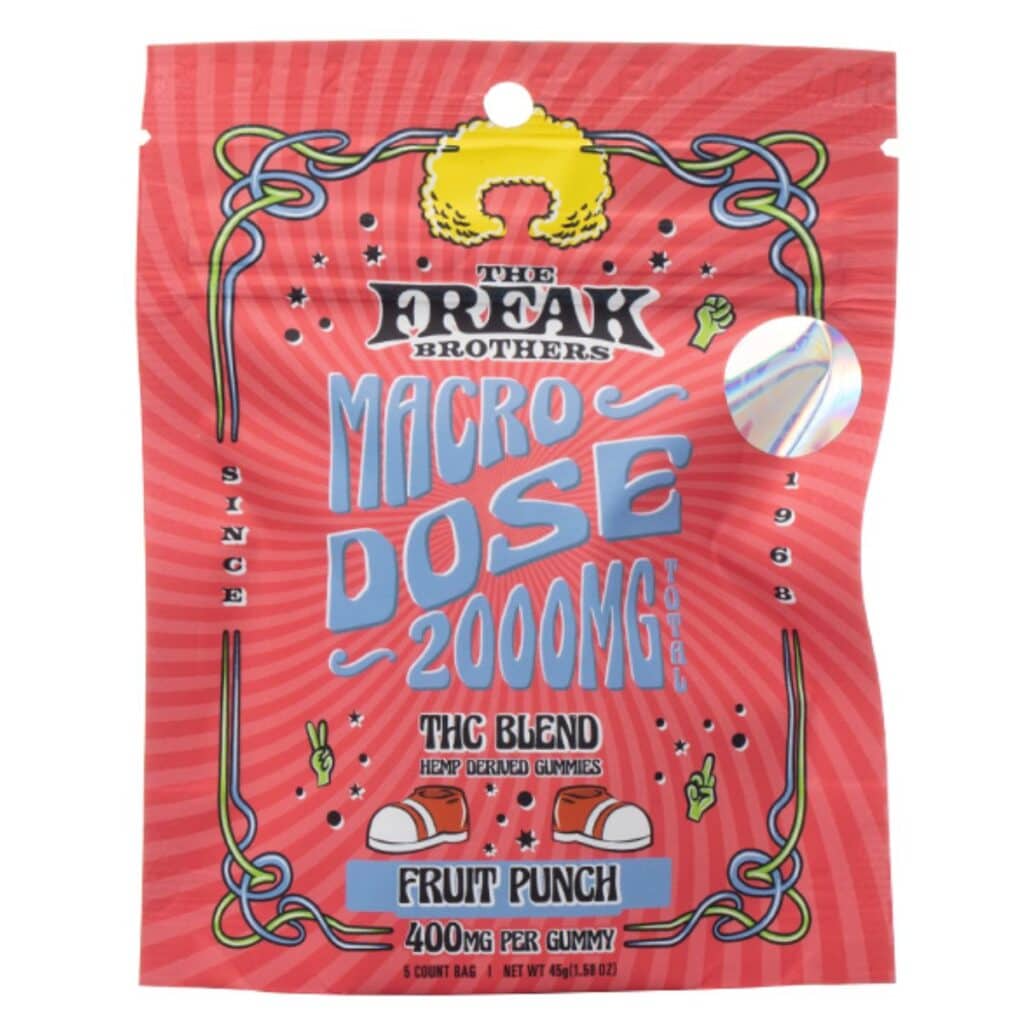 The Freak Brothers Macro Dose Gummies 400mg 5pc