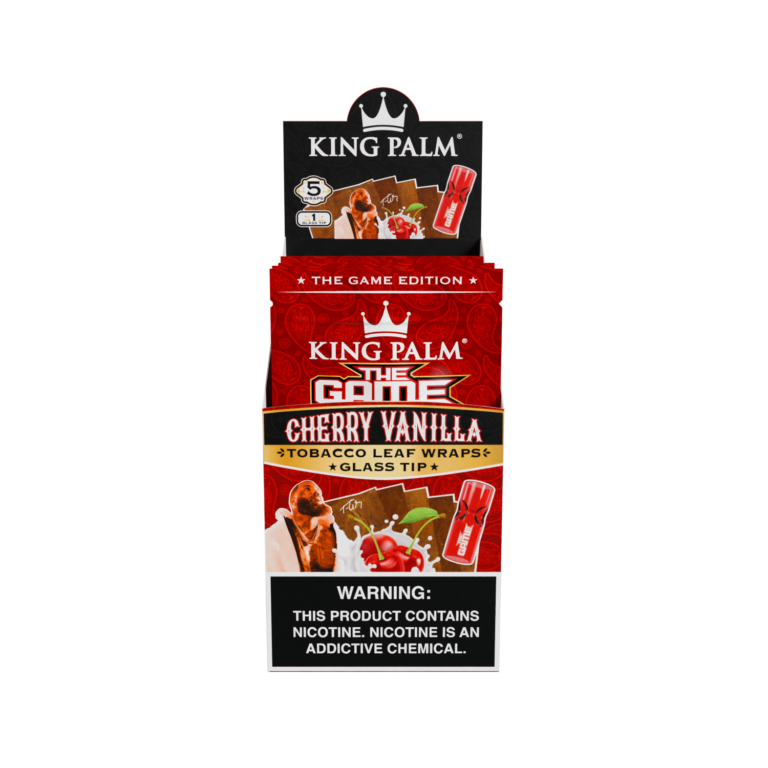 King Palm Cherry Vanilla w/Glass Tips – Wraps Best Price