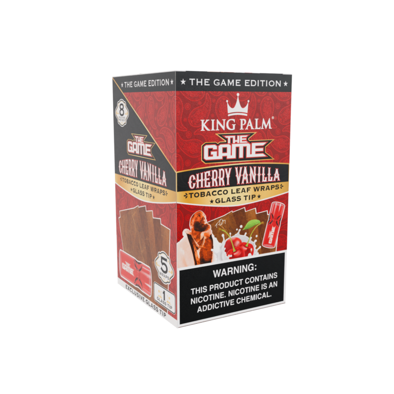King Palm Cherry Vanilla w/Glass Tips – Wraps Best Price
