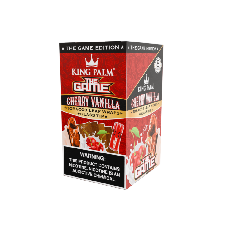King Palm Cherry Vanilla w/Glass Tips – Wraps Best Price