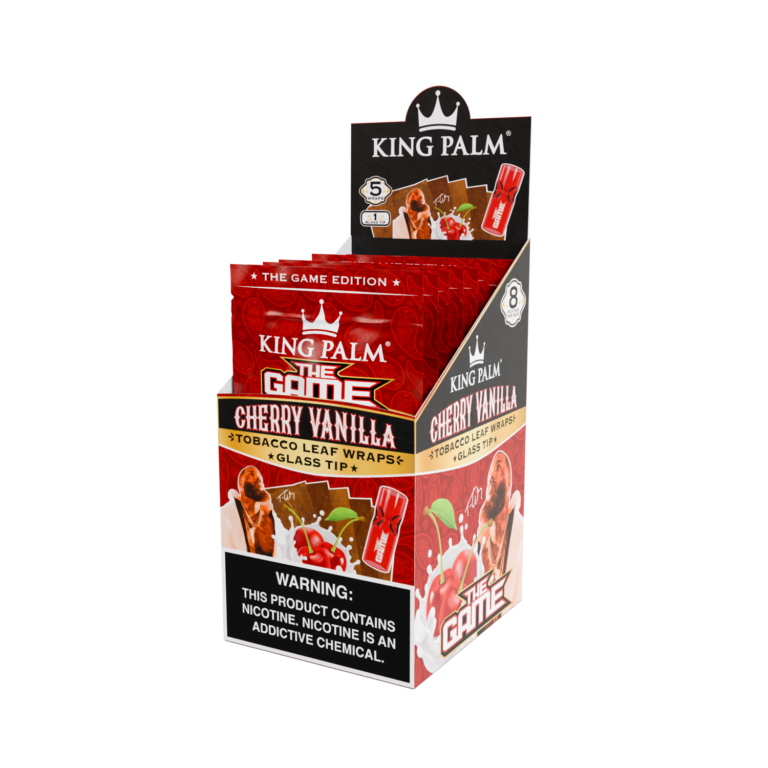 King Palm Cherry Vanilla w/Glass Tips – Wraps Best Price
