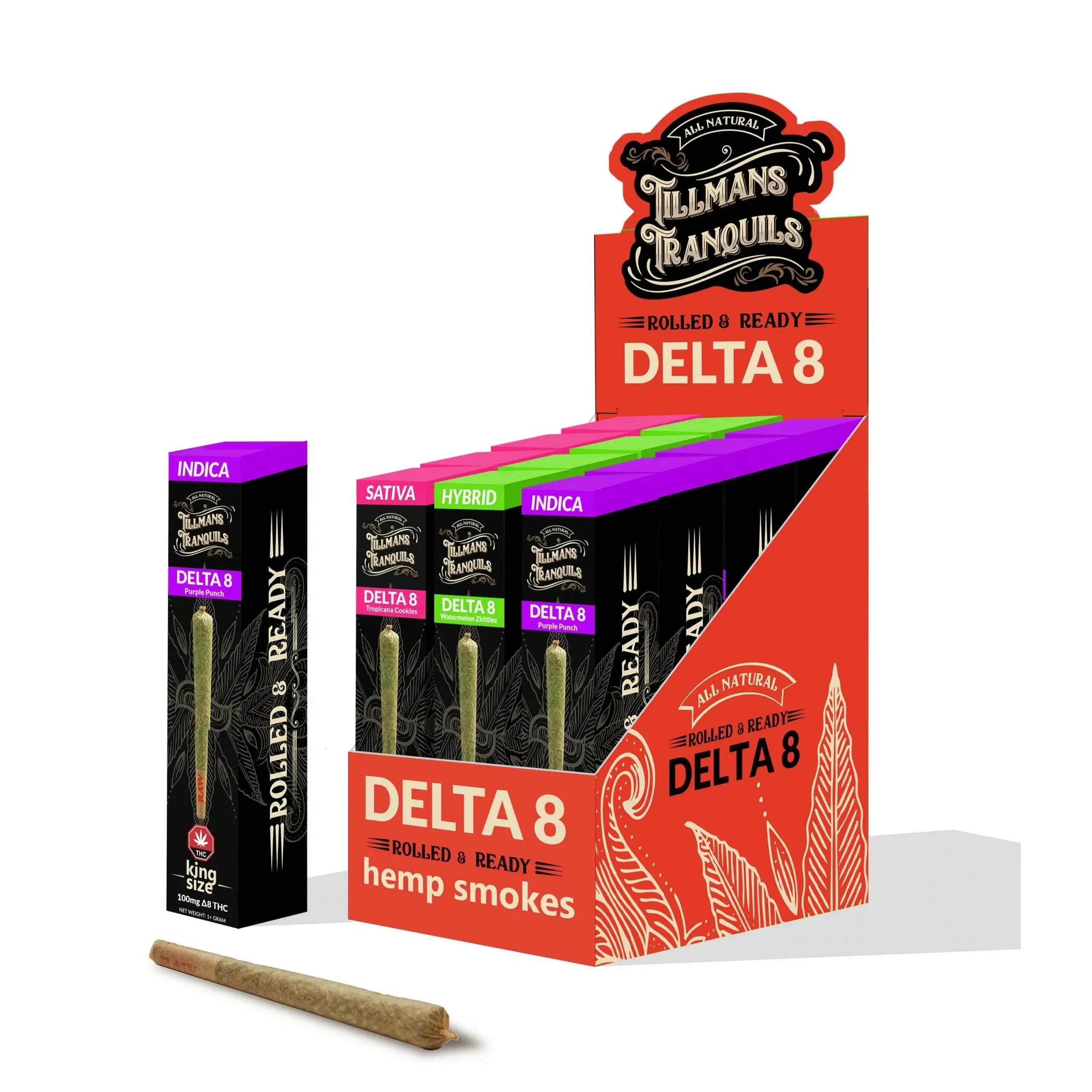 Tillmans Tranquils Purple Punch â€?Delta 8 Flower Pre Roll â€?Indica Best Price