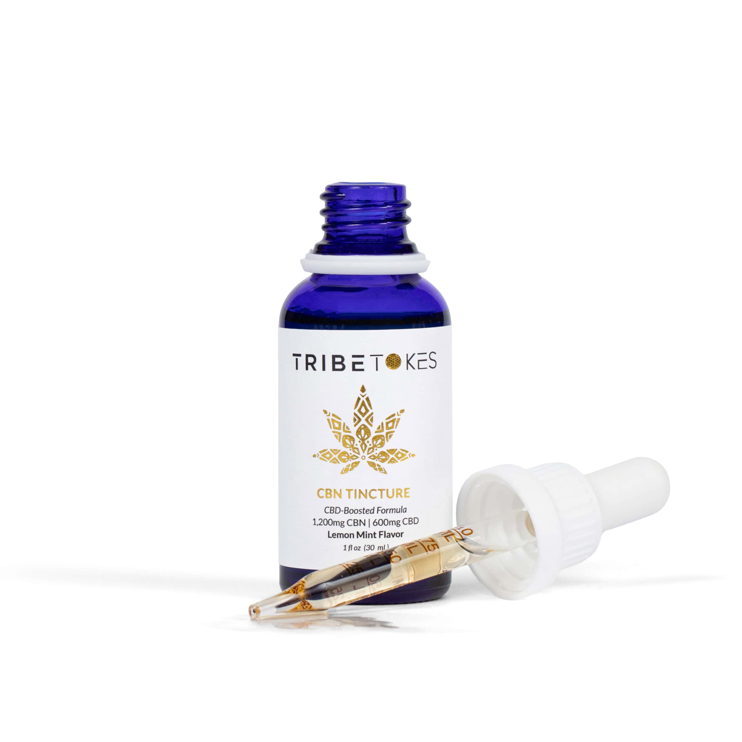 TribeTokes CBN Tincture For Sleep | Full Spectrum, CBD-Boosted | 1,800 MG