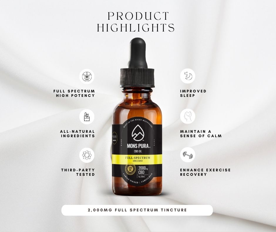 Mons Pura Full Spectrum 2,000mg Tincture