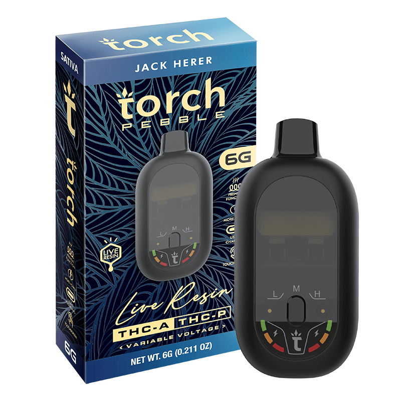 Torch Pebble Live Resin Disposable 6G Jack Herer | Sativa | 6G Best Price