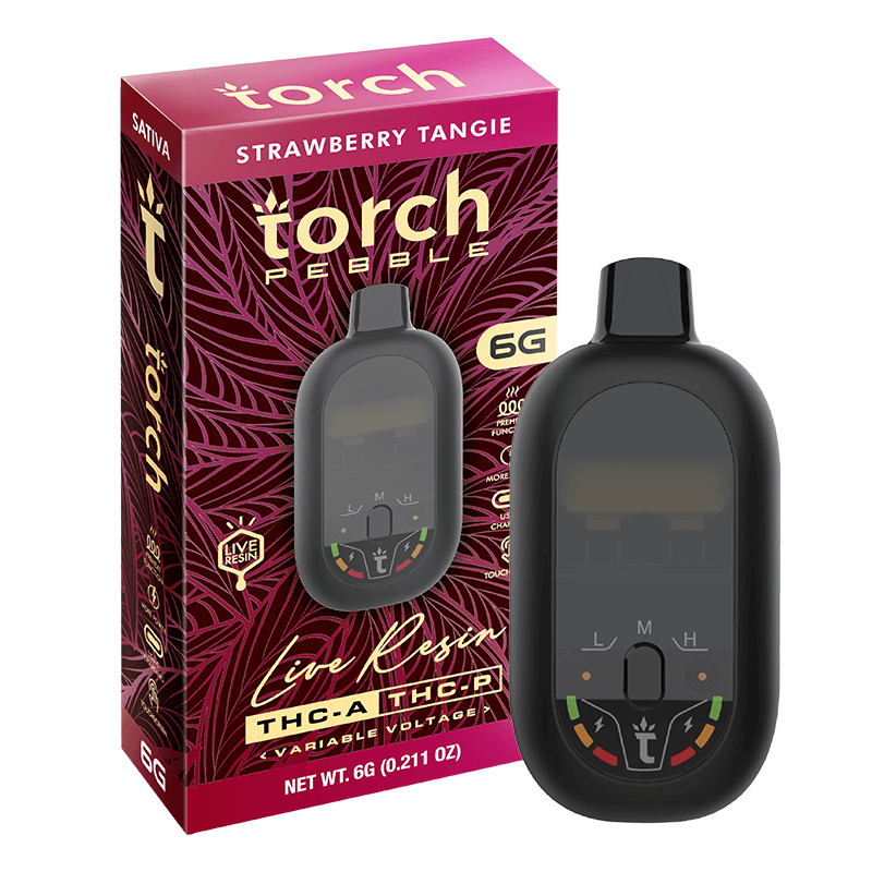 Torch Pebble Live Resin Disposable 6G Strawberry Tangie | Sativa | 6G Best Price