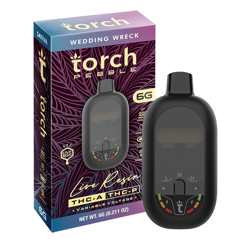 Torch Pebble Live Resin Disposable 6G Wedding Wreck | Sativa | 6G Best Price